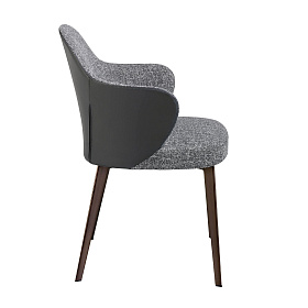 Обеденный стул 4102/A204 обитый тканью и экокожей