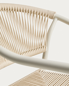 Комплект садовой мебели Brela стол и 6 стульев Livadia из алюминия цвета экрю