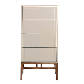 Шифоньер CP1709 /7036 лакированный 4 ящика серый Ral 7044