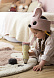 Шерстяной стираемый ковер Miss Mighty Mouse 100*120