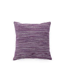 Чехол для подушки из жаккардовой ткани в фиолетовую полоску 45 x 45 см