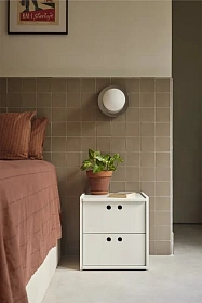 Прикроватная тумбочка Wally 2D белый