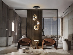 Diabolo Подвесной светильник 3L - черный/янтарный