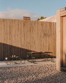 Sotil Набор из 2 скамеек и стола из оцинкованной стали