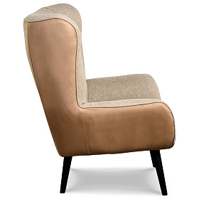 Кресло Juliet ткань col. Gunny MG 191, col. Nubuk NB 03