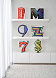 Напольный светильник LETTER M GRAPHIC