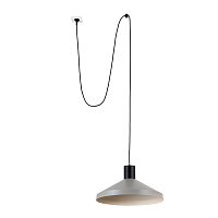 Серый подвесной светильник Kombo Ø40 с вилкой