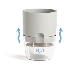 Настольная лампа кашпо Oxygen черный