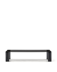 Журнальный столик Adularia из стекла темно-серого цвета 140 x 60