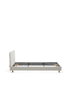 Кровать Valma из жемчужного шенилла со съемным чехлом для матраса 90 x 200 см