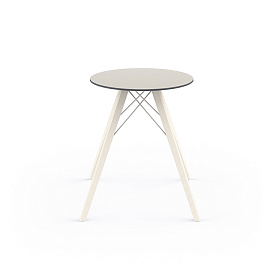 Обеденный стол Faz на деревянных ножках ø60x74