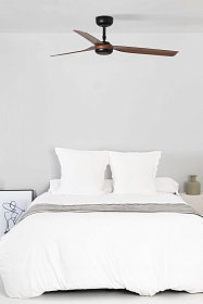 Потолочный вентилятор Punt черный/темное дерево