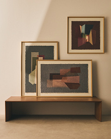 Картина Veluni из переработанной бумаги разноцветная 60 x 90 см