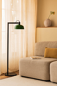 Торшер TATAWIN с абажуром зеленый металл 1xE27