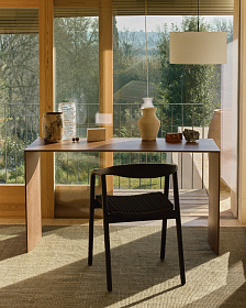 Коричневая керамическая ваза Dirva, 38 см