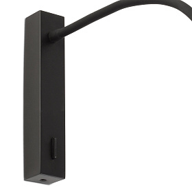 Бра с ридером Flin черное