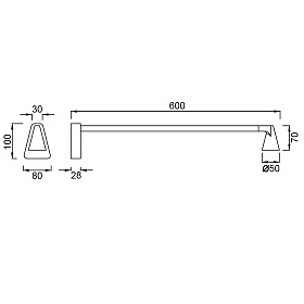 9413 Настенный светильник AFRICA