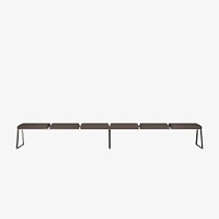 Скамейка 6-х местная Lin Tapiz с обитым сиденьем