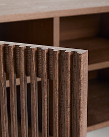 Тумба для обуви Beyla из ясеня с отделкой под орех