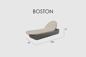 Шезлонг Boston LIGHT GREY