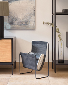 Siana Подставка для журналов из черного металла