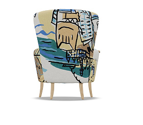 Кресло со столиком Christie, Natural Wood, ткань 1992 S.6