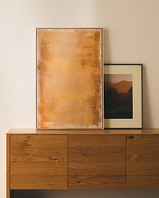 Абстрактная картина Selnar желтая 60 x 90 см