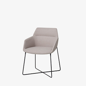 Кресло офисное Dunas XS  с основанием из стальных стержней