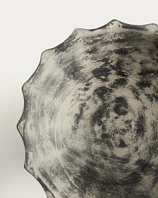 Ваза Valura из папье-маше серая Ø 26 см