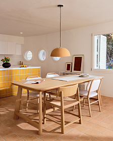 Подвесной светильник Nibla из металла с терракотовым эффектом Ø46см