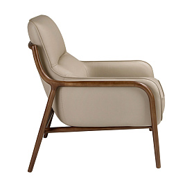 Кресло 5177 из кожи цвета норки