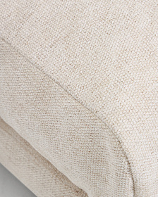 Пуф для ног Veliro из бежевой синели 85 x 90 см