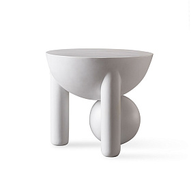 Приставной столик WABI SABI белый матовый лак