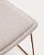 Zahara Стул со стальными ножками полиэстер бежевый