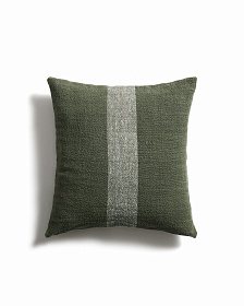 Чехол для подушки Nurei из зеленого хлопка и льна, 50 x 50 см