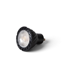 GU10 LED 5W 3000K 60° NEGRA