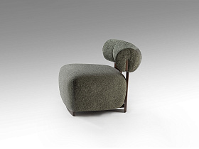 Topaz Кресло орех/зеленый