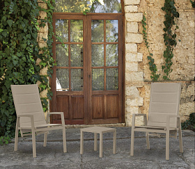 Уличное кресло с высокой спинкой Chipre