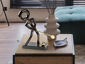 Golf Декоративная фигура -черный/золотой