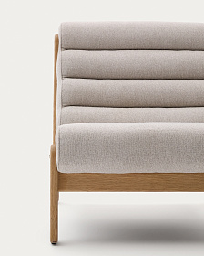 Кресло Magira из дуба с натуральной отделкой, бежевое