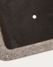 Набор из 2 высоких кашпо Minoa коричневого цвета из песчаника 44 x 44 см