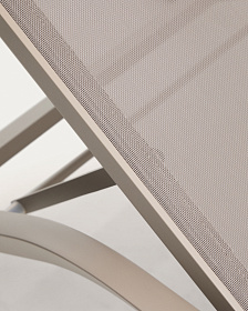 Шезлонг Capraia из бежевого алюминия