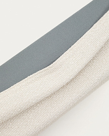 Кровать Martina со съемным чехлом из шенилла цвета экрю 160 x 200