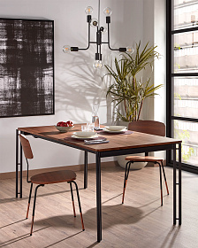 Стол обеденный Mahon 160(220)x90 графит