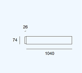 Бра Fino 1040mm 05-7575-DL-DL