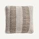 Подушка декоративная Clancy 50x50 коричневая в полоску