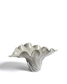 Ваза Lurea из серовато-зеленого стекла, 57 x 37 см
