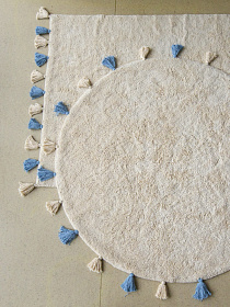 Хлопковый ковер Lillaland COLORFUL WHITE BLUE 120*180