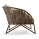 Веревочное кресло Branzie коричневое