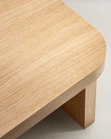 Oaq Журнальный столик из шпона дуба с натуральной отделкой 140 x 75 см